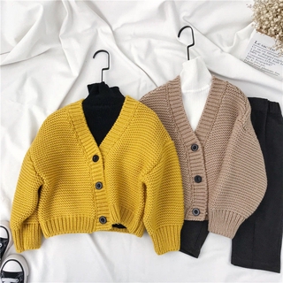 Mới Áo khoác len cardigan thời trang xuân thu cho bé gái