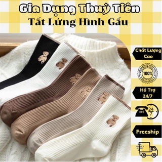 Set 6 tất lửng hình gấu hot hit siêu đẹp dày dặn