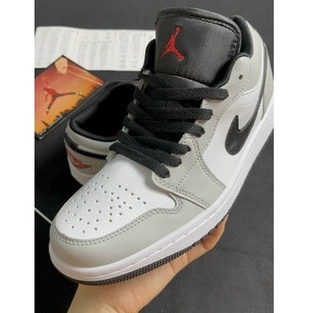 Giày Thể Thao Nam Nữ Jordan Xám Chỉ Đỏ Hàng Cao Cấp | BigBuy360 - bigbuy360.vn