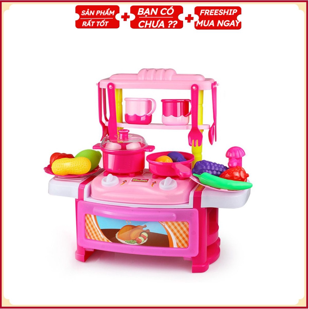 Set Đồ Chơi Nhà Bếp Nấu Ăn Cho Bé Gái