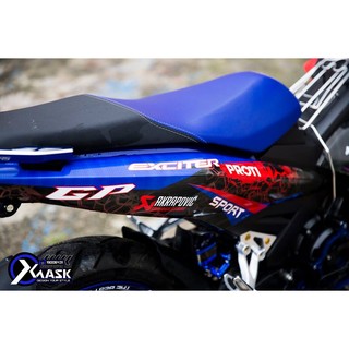 Tem Exciter 150 Mẫu Proti Đỏ Đen