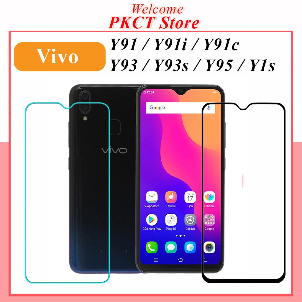 Kính Cường Lực Vivo Y91 / Y91c / Y91i / Y93 / Y93s / Y95 / Y1s Trong Suốt Full Màn - Cảm Ứng Nhạy