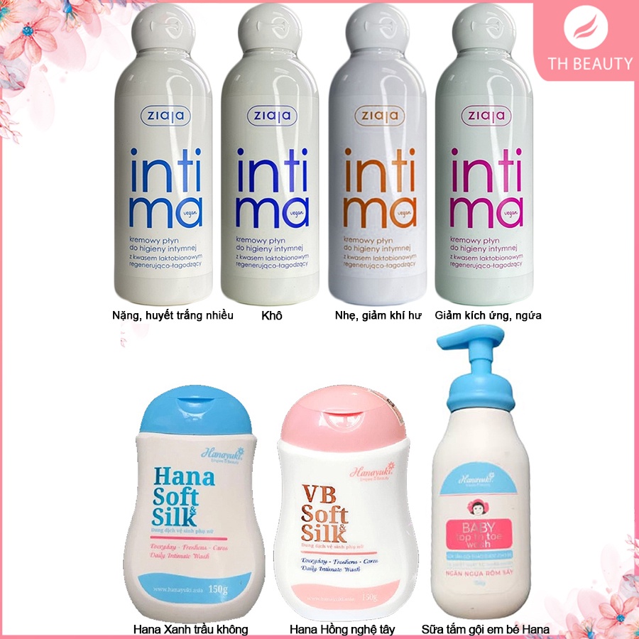 Bộ sản phẩm Dung dịch vệ sinh Hana Soft Silk, Dung Dịch Intima Ziaja 2022 (Đọc kỹ mô tả)