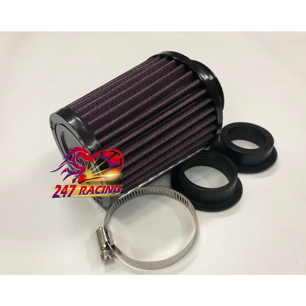 Pô E tăng tốc lọc gió KN gắn xe máy Exciter,Winner,Wave,Dream,Sirius....