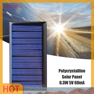 （ʚshibelss）0.3W 5V 60mA Solar Panel Polycrystalline Solar Cell Panel for 3.6V Battery