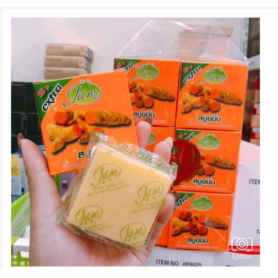 Lẻ 1 Bánh Xà Phòng Nghệ Cam Thái Lan