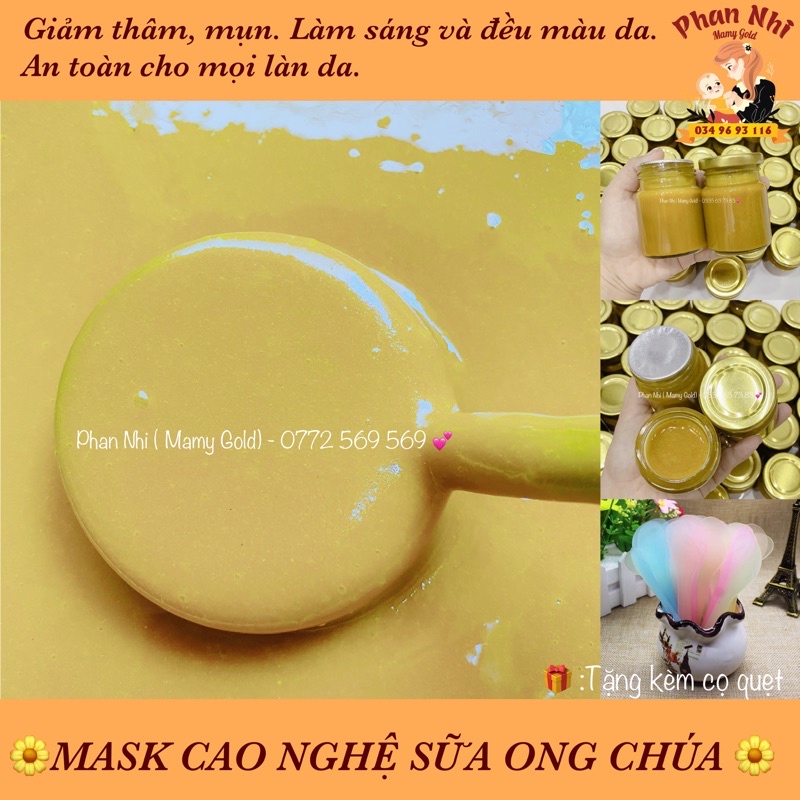Cao Nghệ Tươi Sữa Ong Chúa •Giảm thâm mụn, sáng da • Mamy Gold