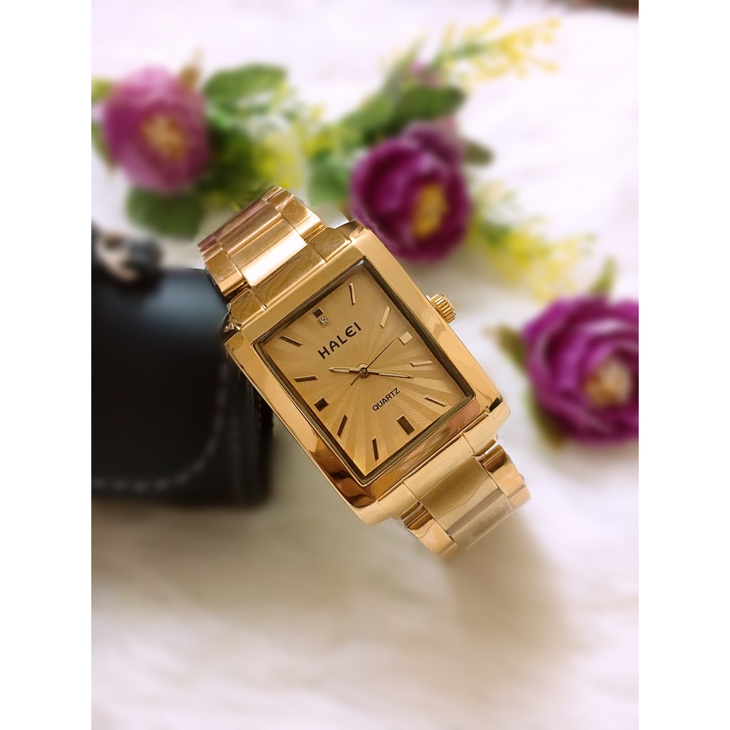 Đồng hồ cặp đôi dây thép Halei mặt vuông sành điệu | BigBuy360 - bigbuy360.vn