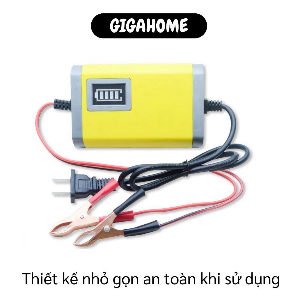 Bộ Sạc Ác Quy GIGAHOME Máy Sạc Bình Acquy 12V Dành Cho Xe Máy, Xe Đạp Điện 5836