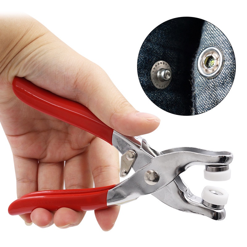 MVP2706 Kìm Bấm Cúc Vành Áo Kim Loại Đa Năng Bộ Kìm Bấm Khuy Kèm Cúc Bấm 9.5mm