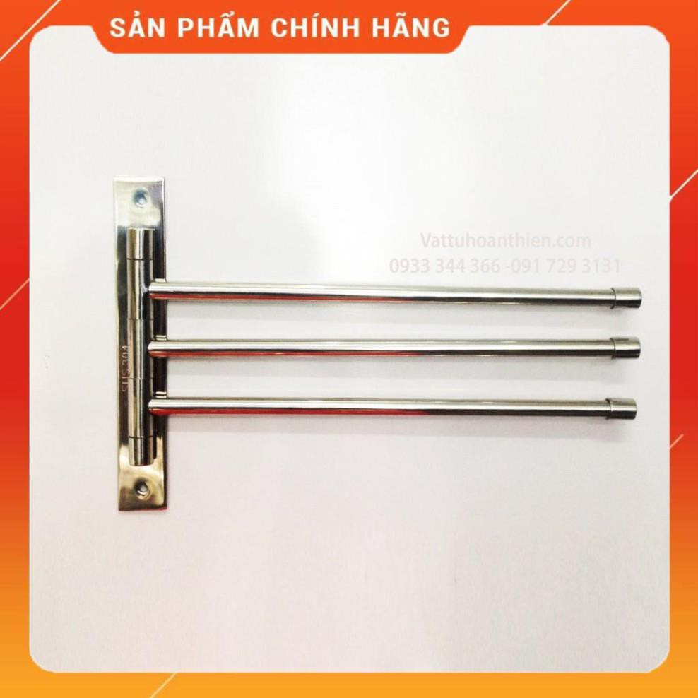 (GIÁSỐC) Máng khăn 3 chia cao cấp inox304, xếp gọn khi cần thiết, thích hợp cho những không gian nhỏ gọn