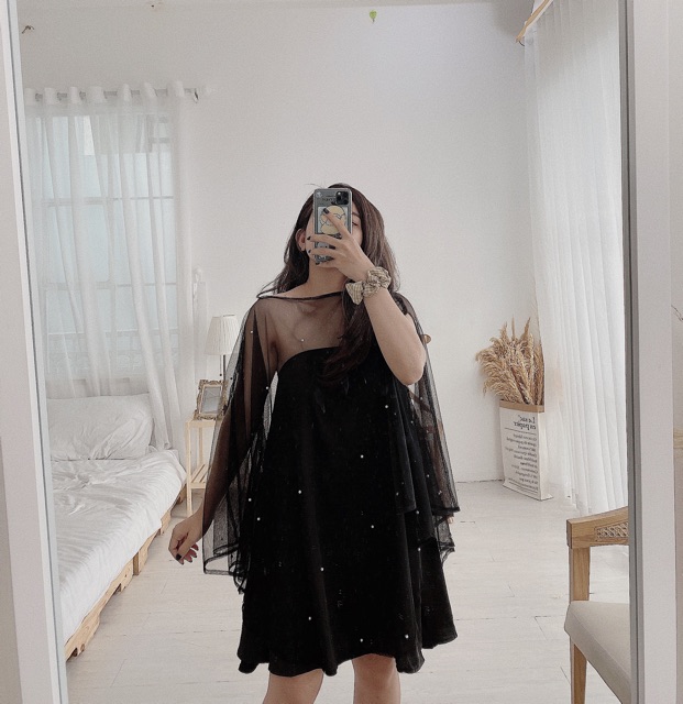 ĐẦM LƯỚI ĐÍNH HẠT