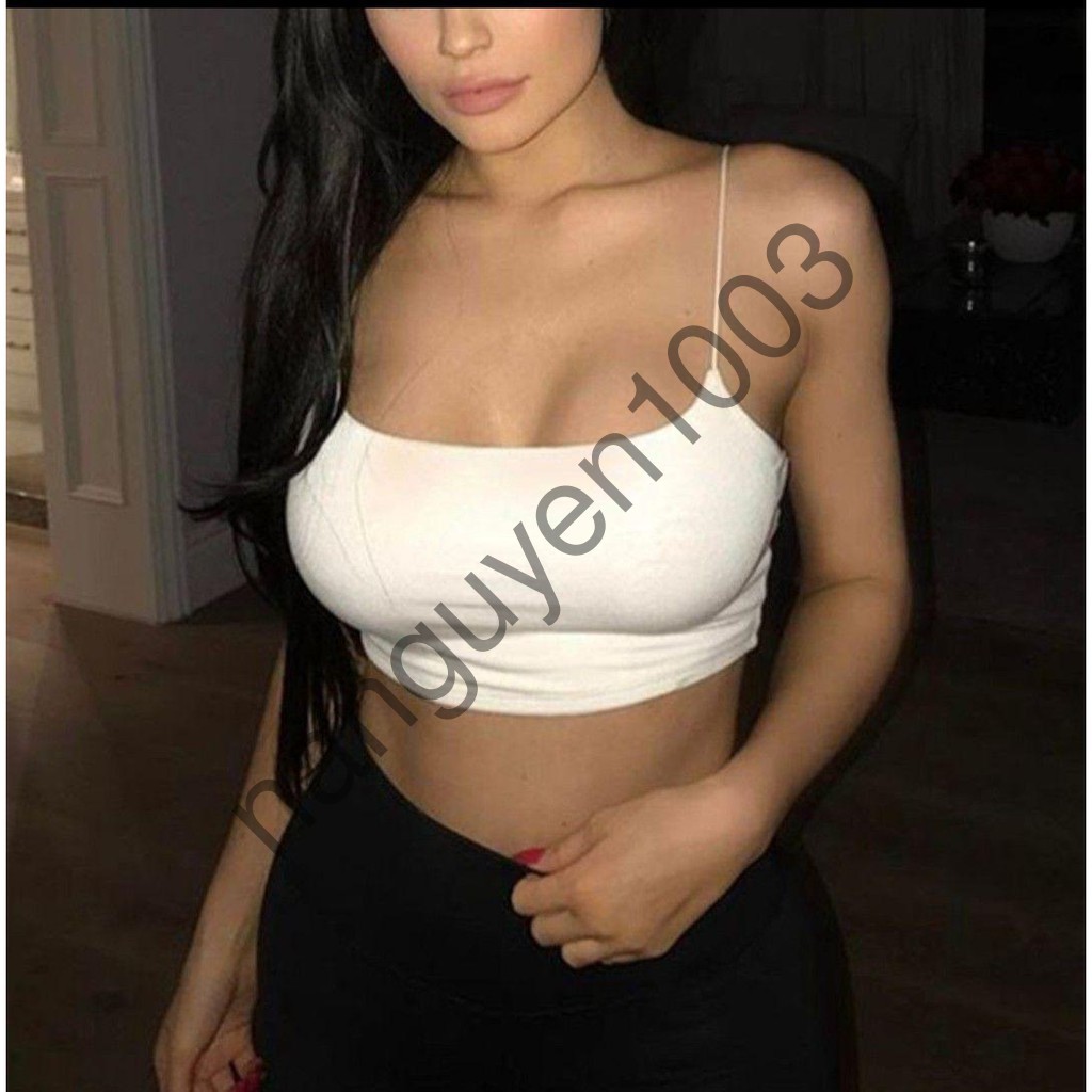 Áo hai dây croptop sợi mảnh so sexy, thun lạnh hàng xuất, freesize dưới 53kg tùy chiều cao shop Na Nguyễn