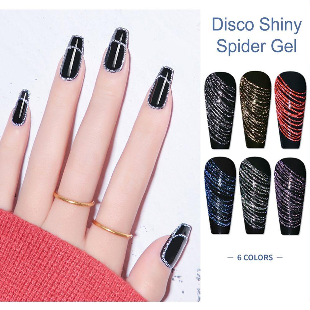 Gel Sơn Móng Tay Hình Mạng Nhện Phản Quang 5ml DIY