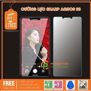 cường lực sharp aquos s3 - kính cường lực sharp aquos s3 2018 trong suốt full keo siêu cứng