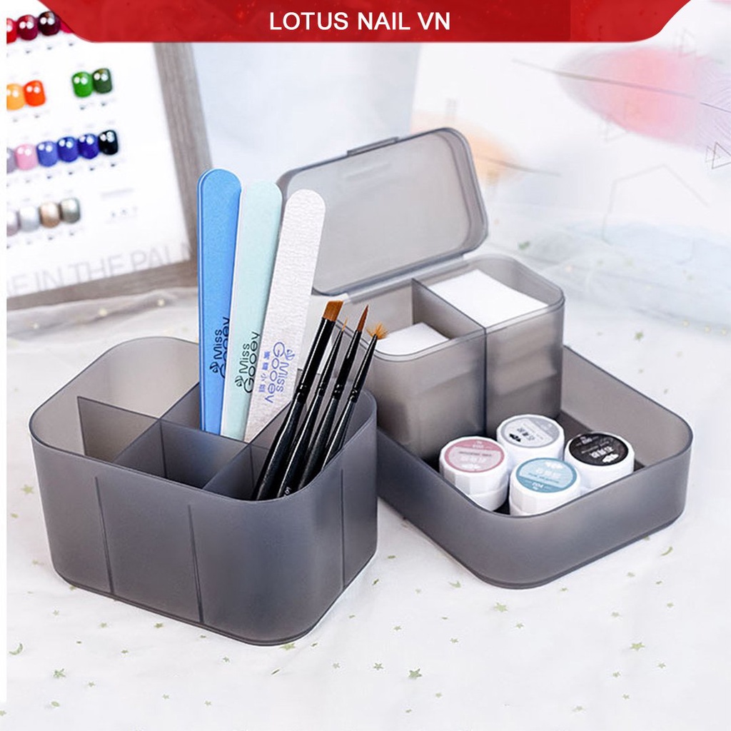 Bộ khay đựng đồ nail, hộp đựng phụ kiện làm móng cao cấp phong cách Nhật Bản