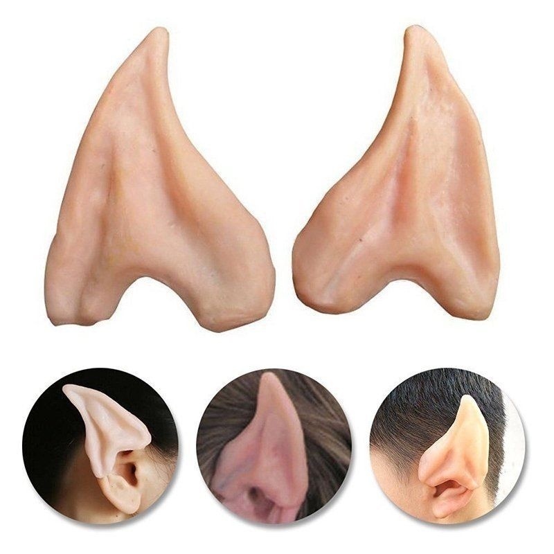 1 Cặp Bông Tai Yêu Tinh Mềm Mại Hóa Trang Halloween