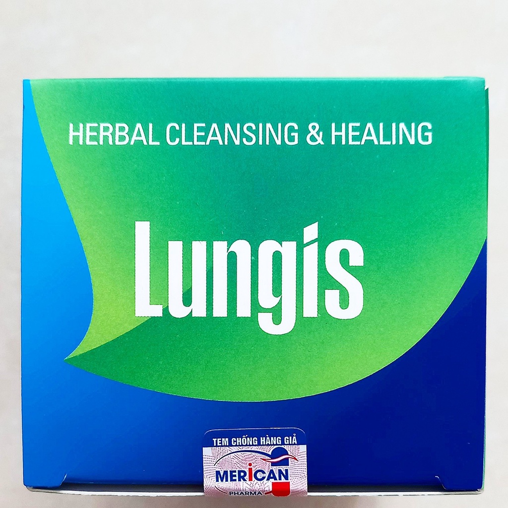 Viên uống thải độc phổi Lungis lọ 60 viên. Hỗ trợ thanh lọc phổi (Nhập khẩu chính hãng Mỹ)