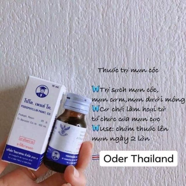 THUỐC TRỊ MỤN CÓC, MỤN CƠM, NỐT RUỒI THÁI