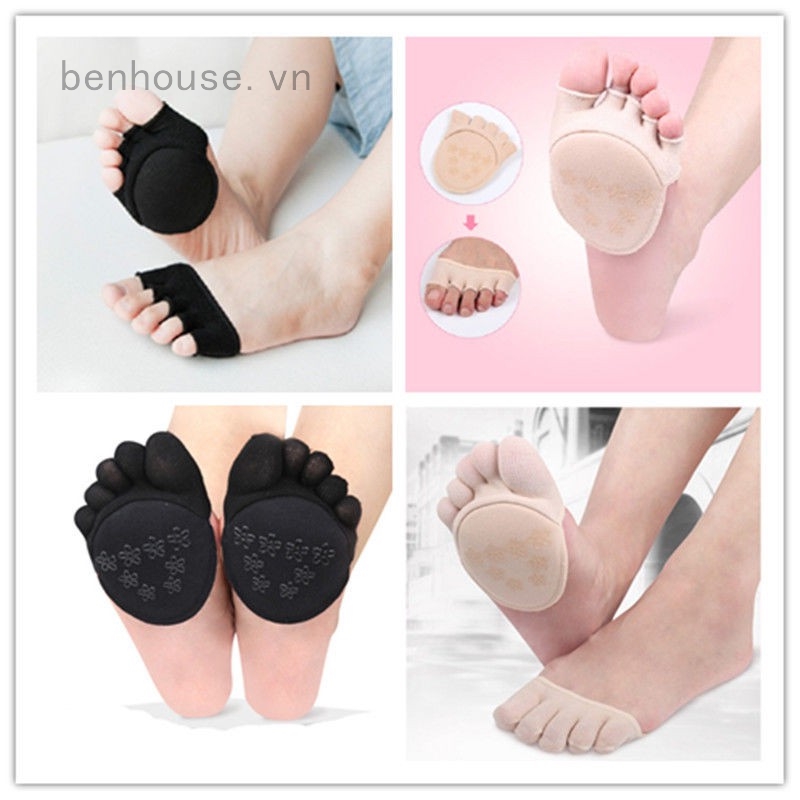 Tất nửa bàn chân hở ngón chống trượt tiện dụng cho thể thao yoga