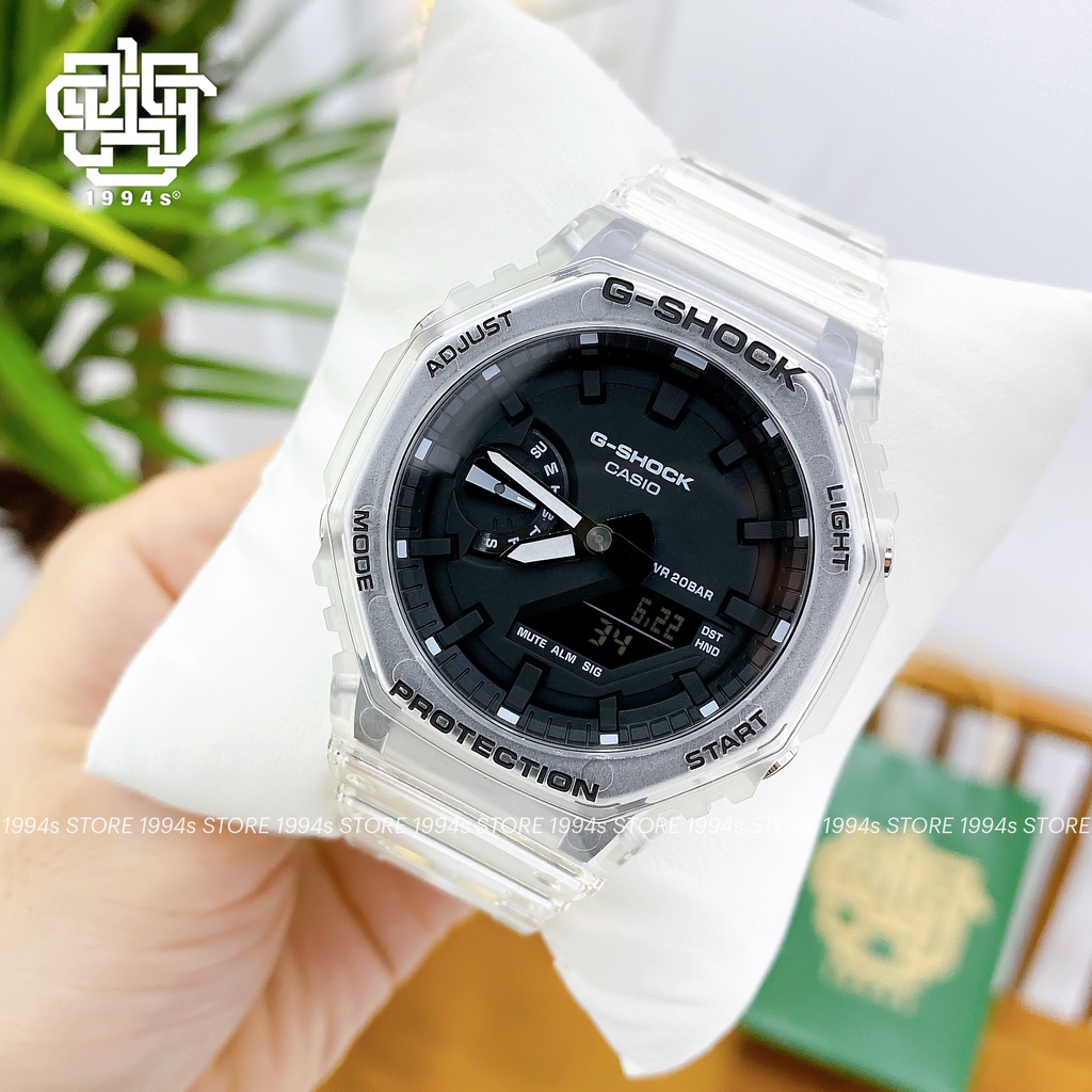 Đồng hồ nam Casio G-Shock GA-2100SKE-7A chống va đập, chống nước 200m, hàng chính hãng