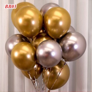 Combo 50 vỏ bóng bay bạc và vàng gold