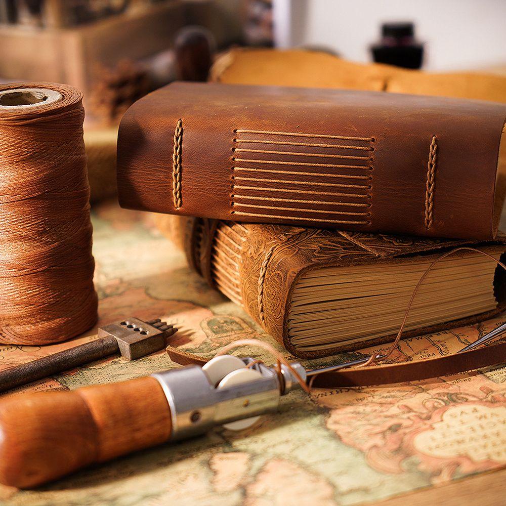 Sổ Tay Bìa Da Phong Cách Retro Dành Cho Học Sinh