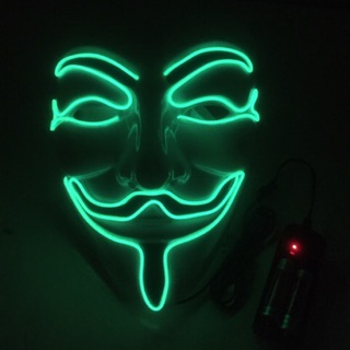 [XẢ KHO 3 NGÀY]  Mặt Nạ Hacker Phát Sáng Đèn Led DJ