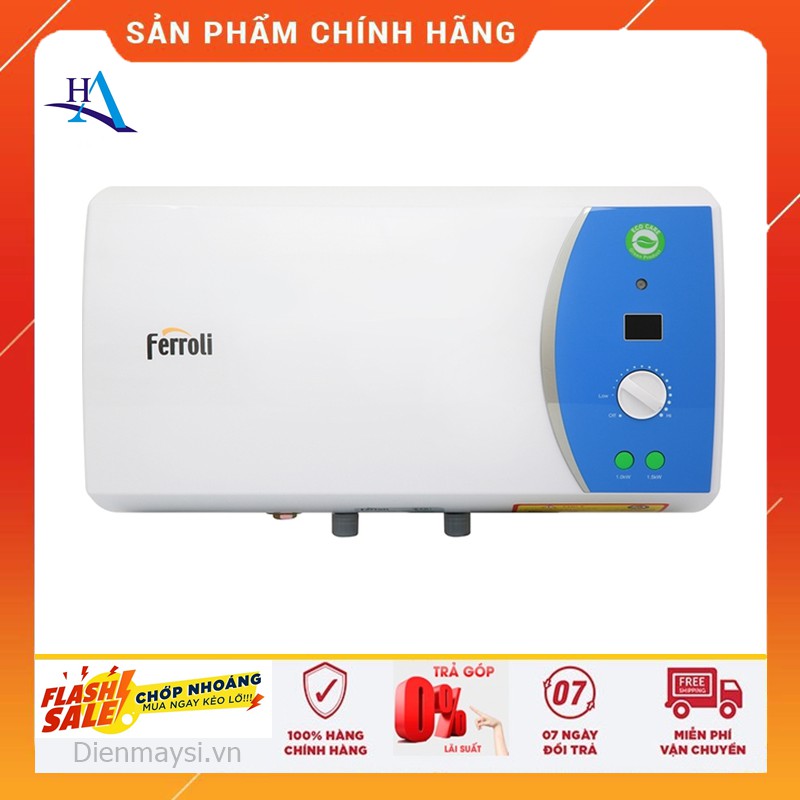 Máy nước nóng gián tiếp Ferroli 20 lít 2500W Verdi AE (Miễn phí giao tại HCM-ngoài tỉnh liên hệ shop)