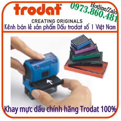 Khay mực dấu liền mực chính hãng Trodat ( Cỡ trung và cỡ lớn)