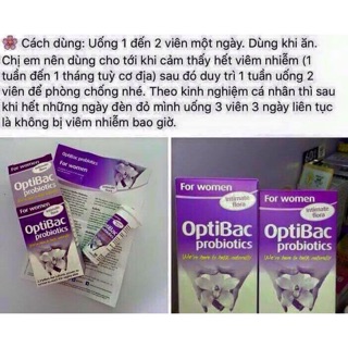 Men Vi Sinh Optibac Tím 30v