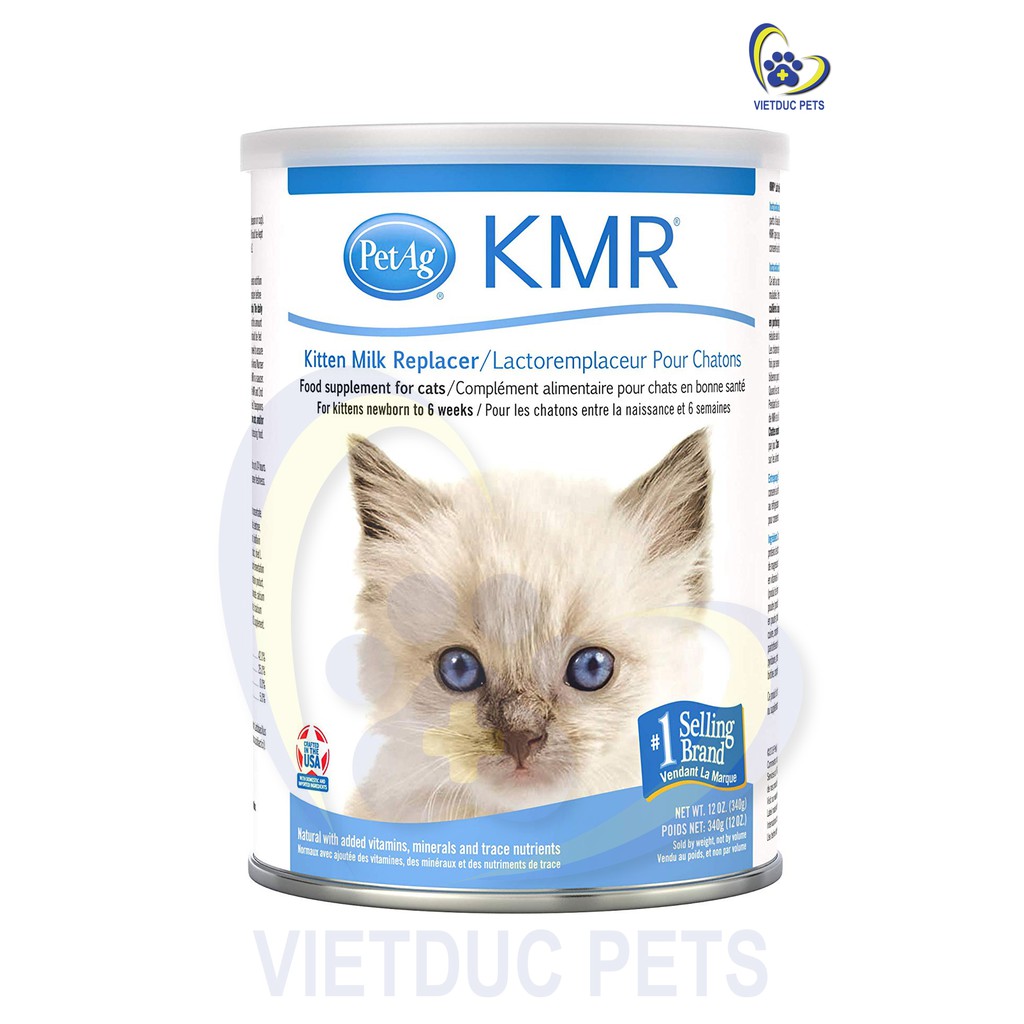 SỮA KMR KITTEN MILK REPLACER - SỮA THAY THẾ CHO MÈO SƠ SINH KMR - 340gr