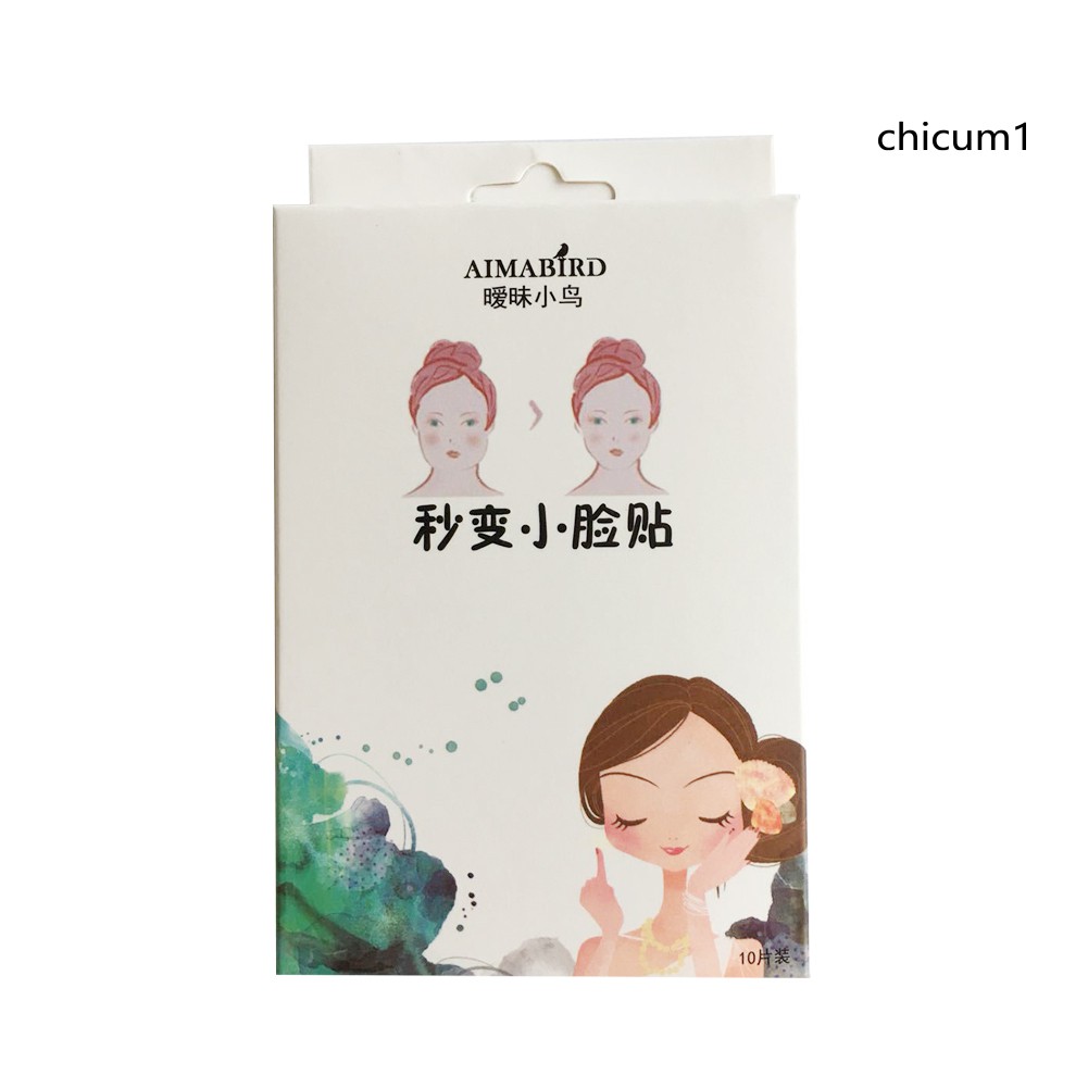 Bộ 10 Miếng Dán Nâng Cơ Mặt Giúp Mặt Thon Gọn Cằm Chữ V