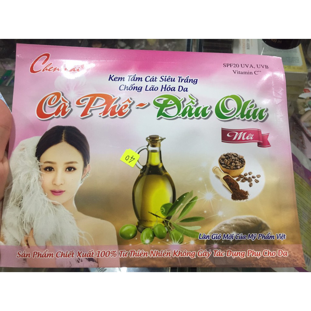 Tắm trắng Chenmai Cà Phê, Dầu Oliu