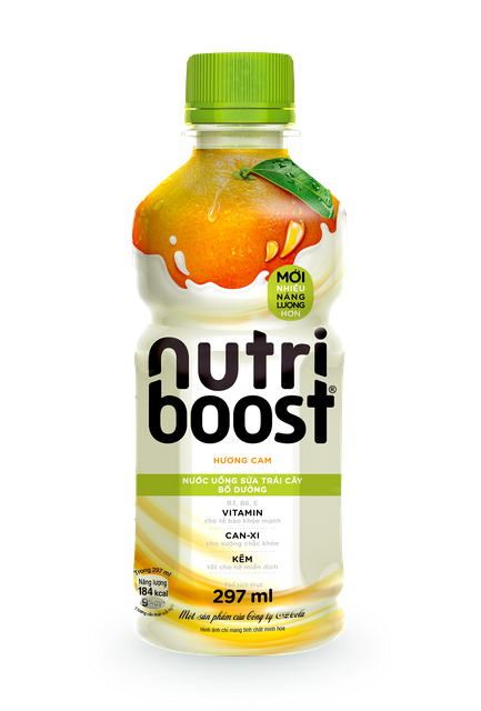 Lốc 6 Chai Sữa NutriBoost Hương cam 297ml/chai