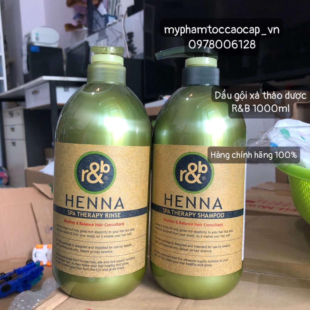 Gội xả phục hồi tóc R&B HENNA SPA THERAPY 1000mlx2