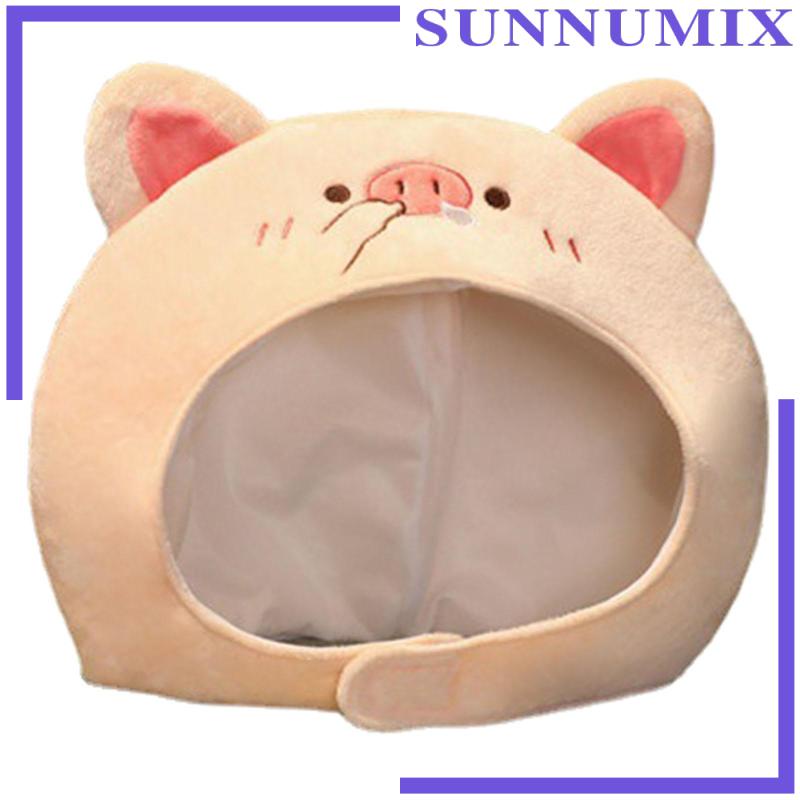 Mũ Trùm Đầu Hóa Trang Hình Động Vật Bằng Lông Nhung Dễ Thương Xinh Xắn