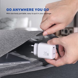 Cốc Sạc Nhanh 20W TOPK B210P Chính Hãng Bảo Hành 1 Năm