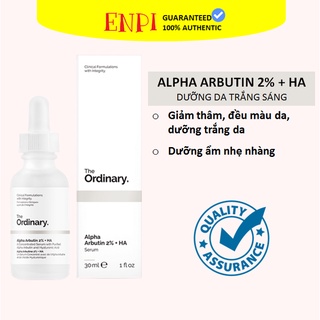 Tinh chất dưỡng trắng Alpha Arbutin 2% + HA - The Ordinary