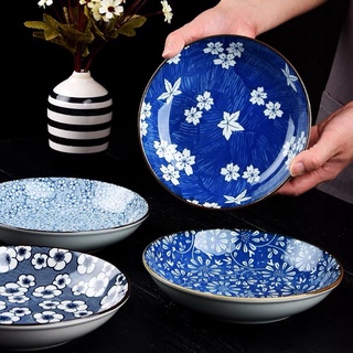 [Mã SKAMLTSM9 giảm 10% đơn 99K] Đĩa tròn lòng sâu hoa lam