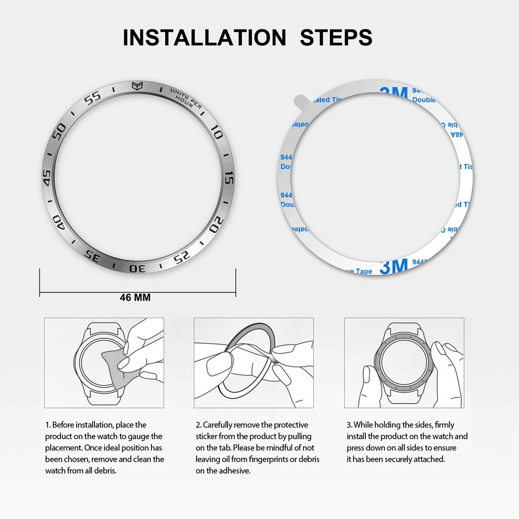 Dán viền Ringker cho Gear S3/Galaxy Watch/Gear Sport