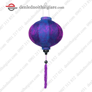 Đèn lồng HỘI AN vải lụa 35cm kiểu Tròn 100E35