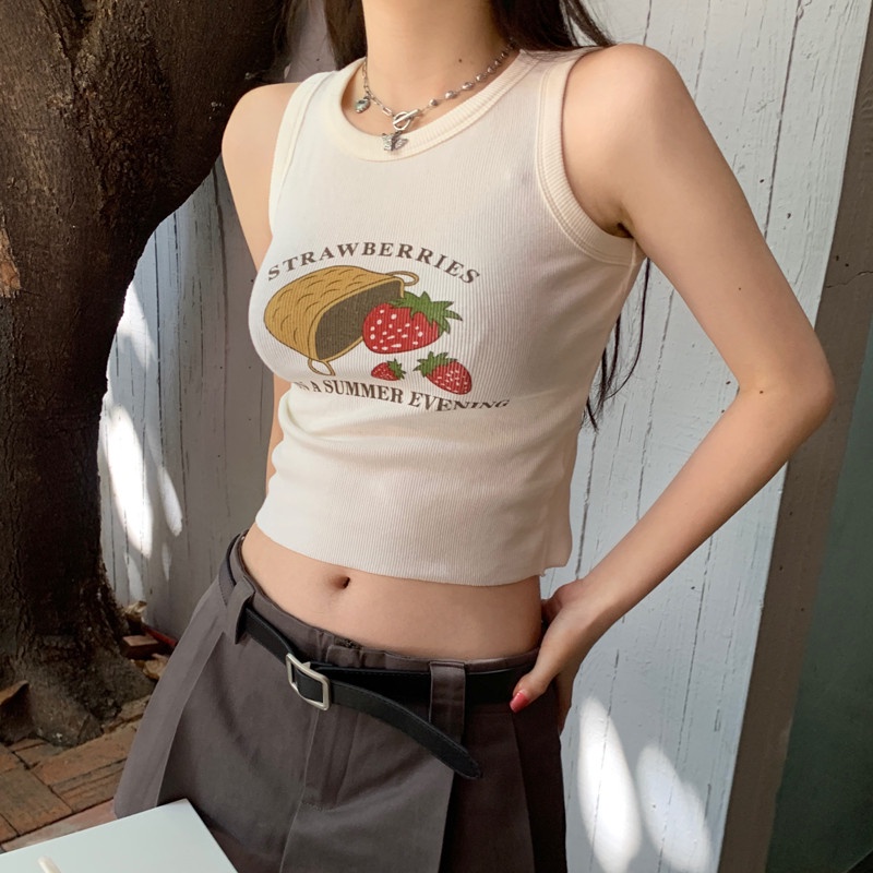 Áo Sát Nách Hoạ Tiết In Thời Trang Mùa Hè Thoáng Mát