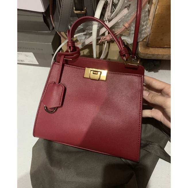 Pass túi xách Charles & Keith auth chính hãng 100% giỏ Cnk C&K thanh lý lí