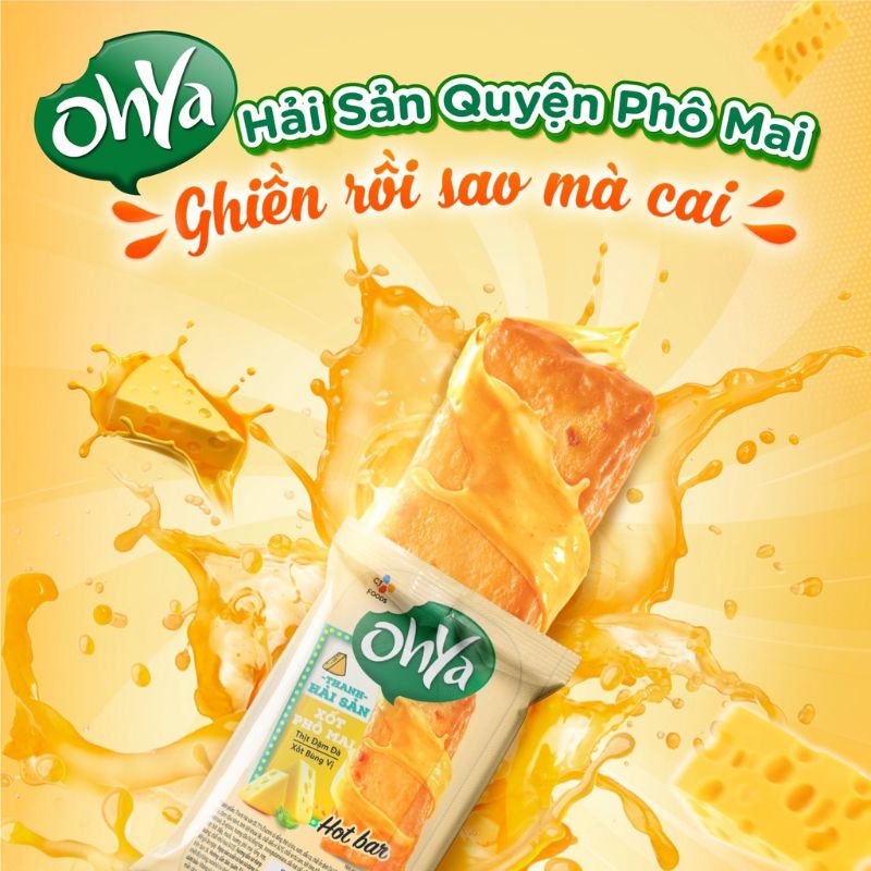 THANH OHYA HOTBAR 35gr vị siêu ngon ăn liền