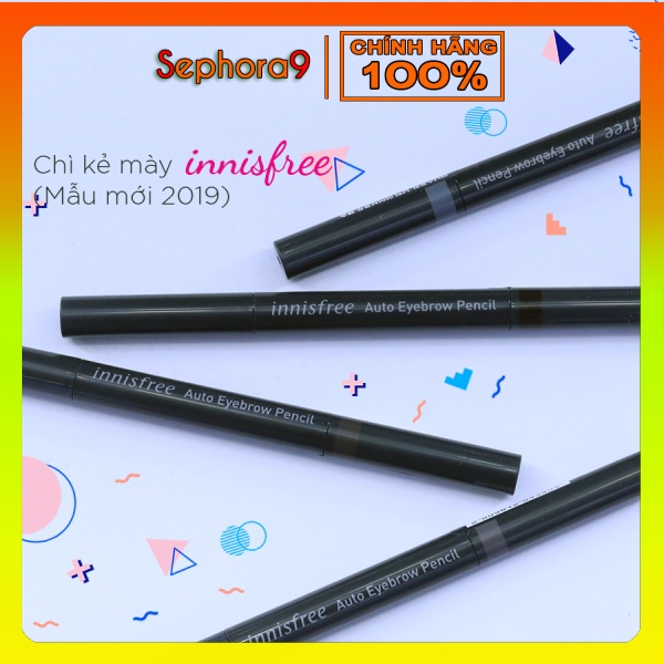 Chì kẻ mày siêu hot Innisfree Auto EyeBrow Pencil hai đầu