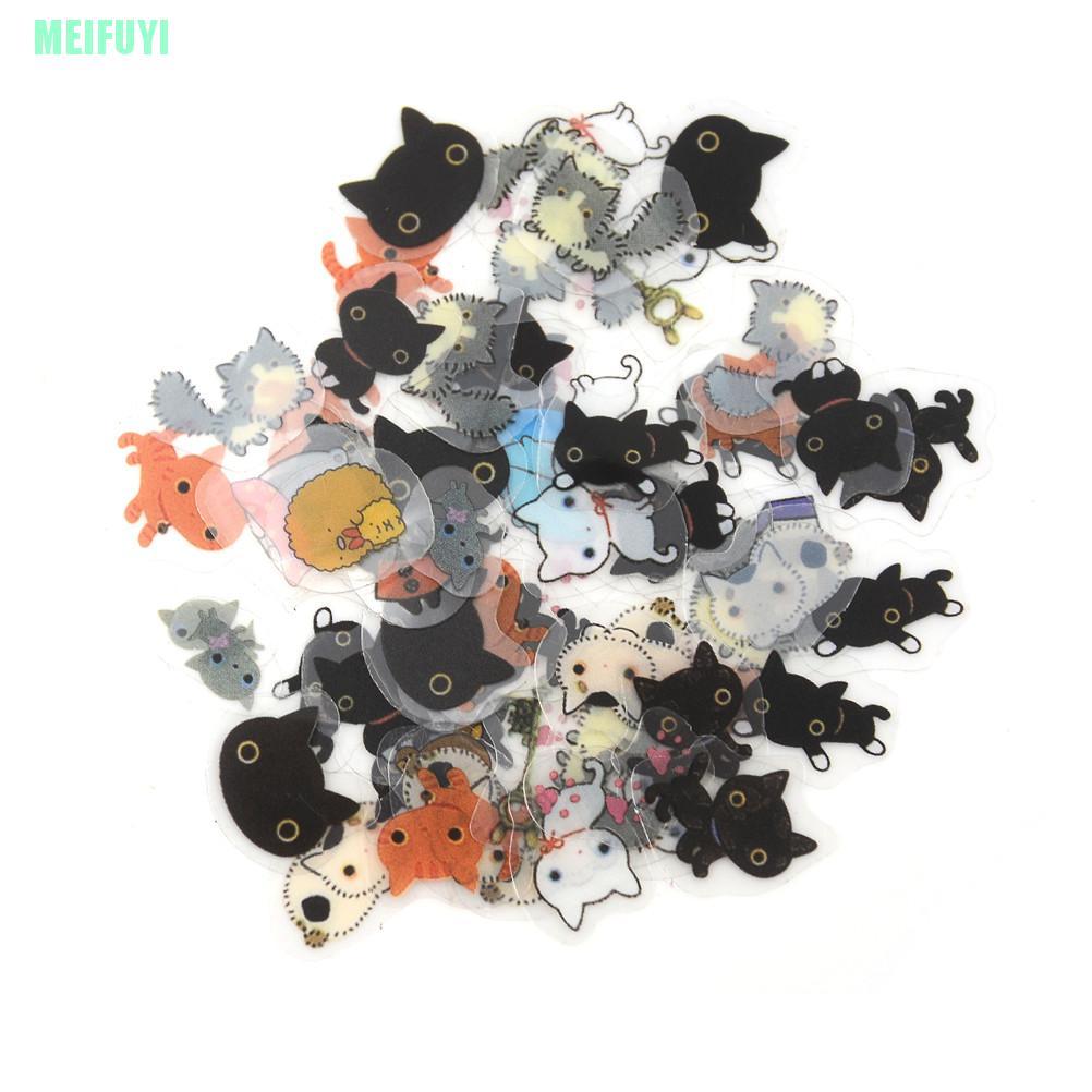 Set 80 Hình Dán Mini Dễ Thương Trang Trí Sổ Lưu Niệm