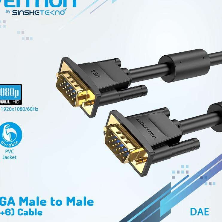 Dây Cáp Vention 1.5m Vga Sang Male Rgb D-Sub