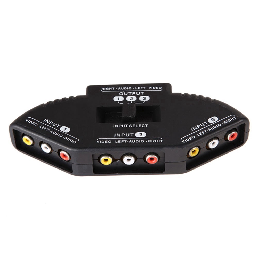 Bộ chuyển 3 cổng AV RCA thiết kế tiện lợi cho Xbox Playstation