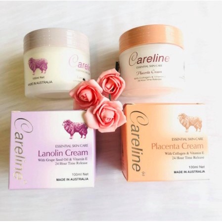 Kem Nhau Thai Cừu Careline Placenta Úc 100ml Nuôi Dưỡng Làn Da Mịn Màng Chống Lão Hóa Chảy Xệ